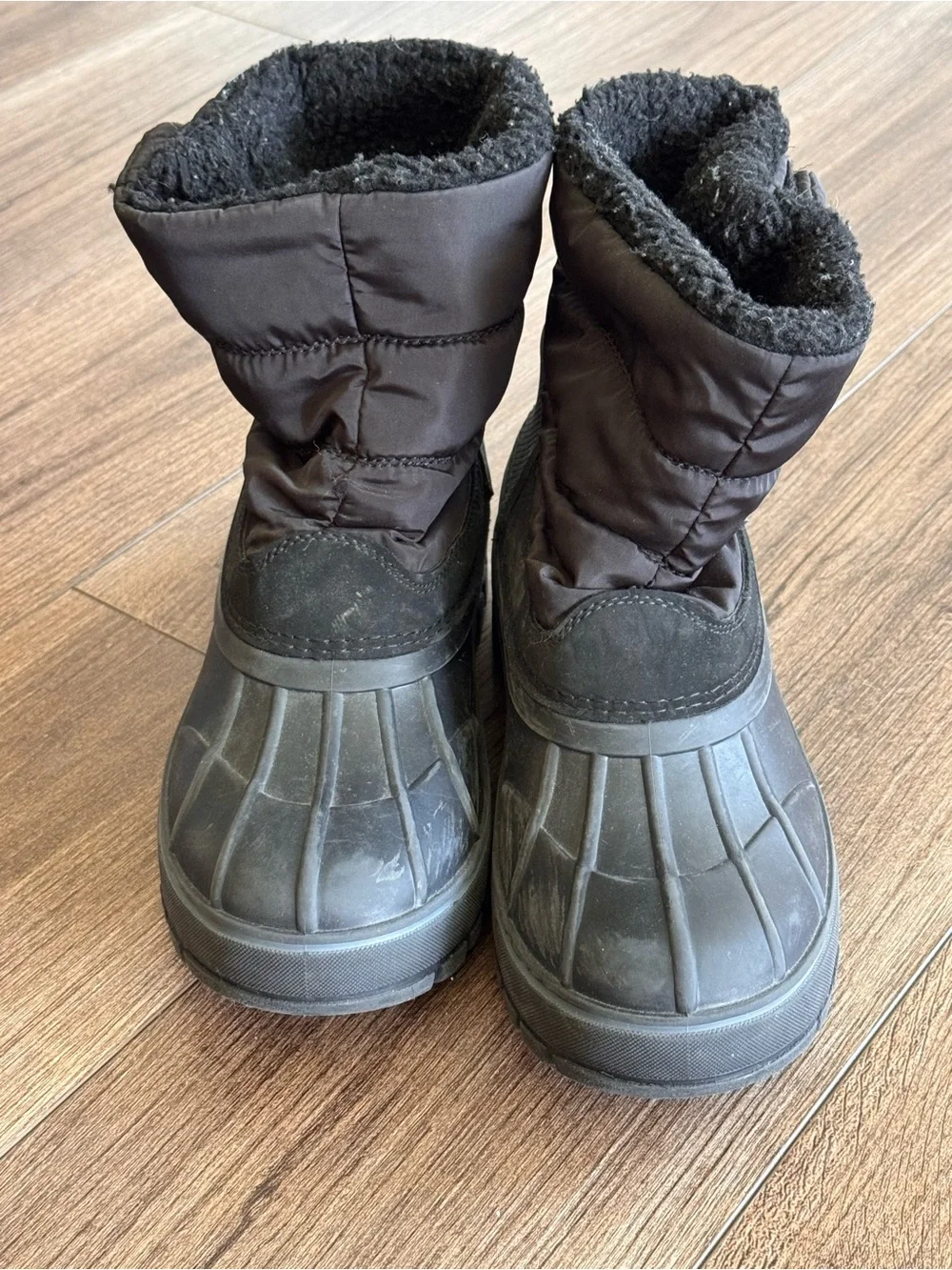 Lands End School Uniform Kids Frost Insulated Waterproof Snow Boots Size 6